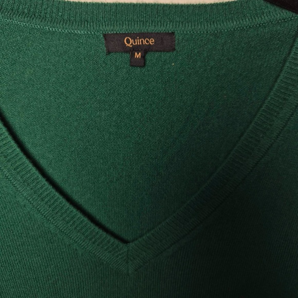 Quince Womens 100% Soft Mongolian Cashmere Crewneck Sweater In Everglade Green M - Picture 5 of 9